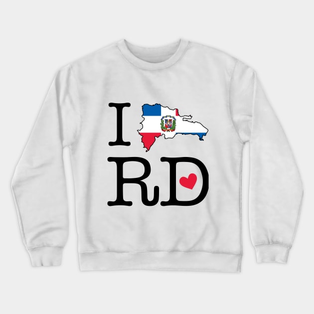 I LOVE RD (Dominican Republic) Crewneck Sweatshirt by bypicotico